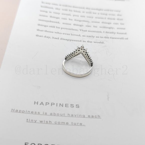 Pandora Princess Wishbone Ring - Picture 7 of 8